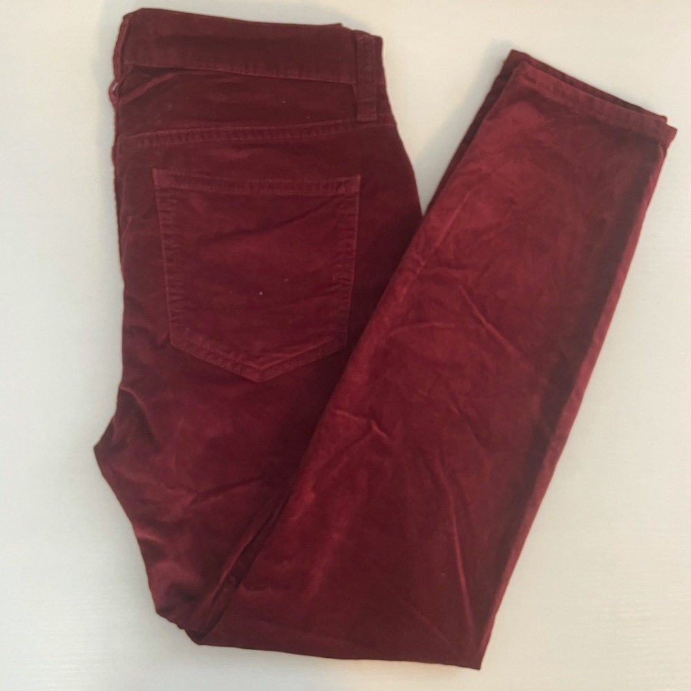 J.Crew Red Velvet Jeans